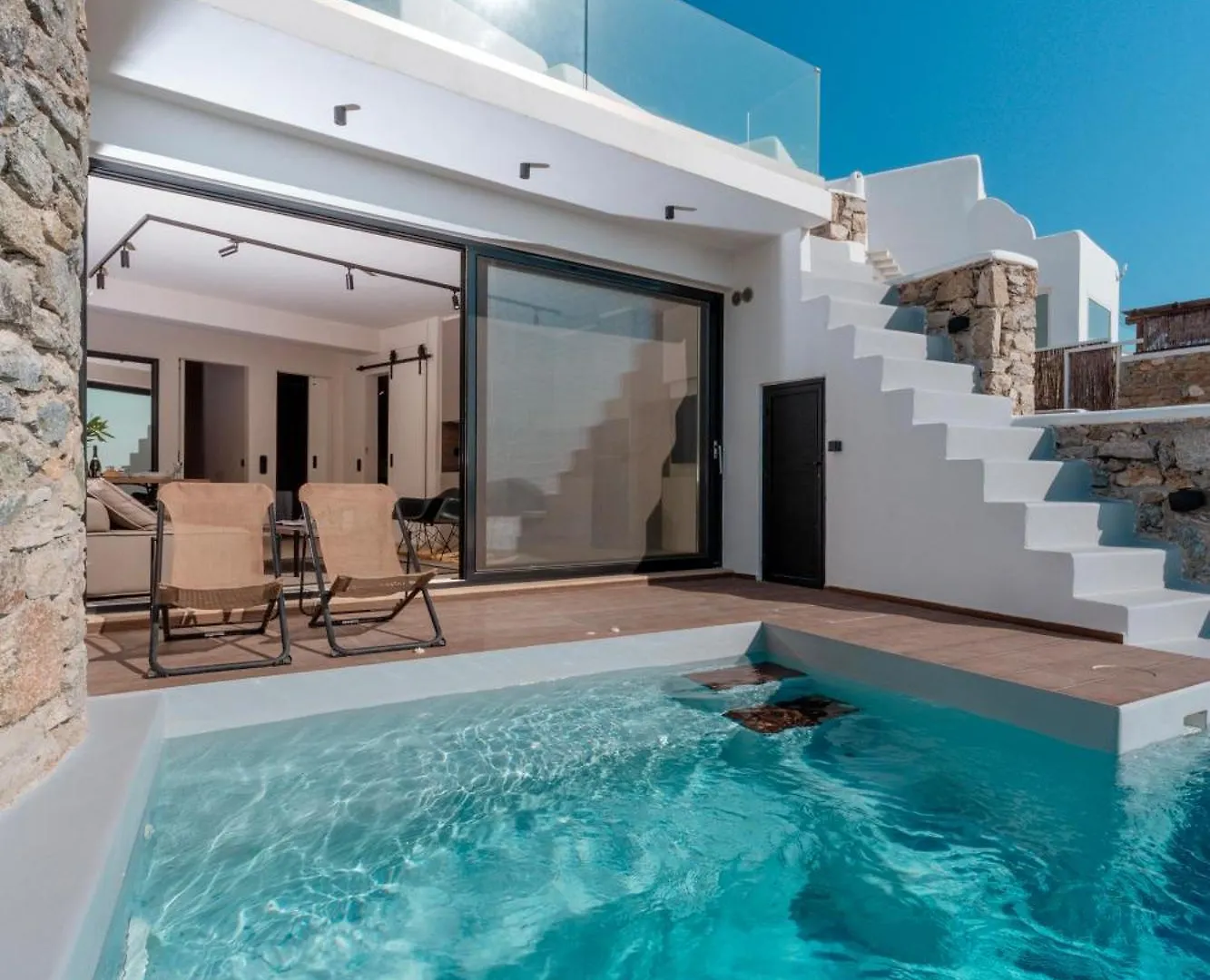 Luxury House With Private Pool At Elia Beach Mykonos Town Hébergement de vacances